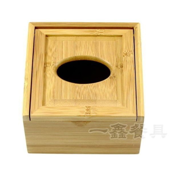 一鑫餐具【菊川本味竹製紙巾盒 J52】天然竹製面紙盒餐巾盒