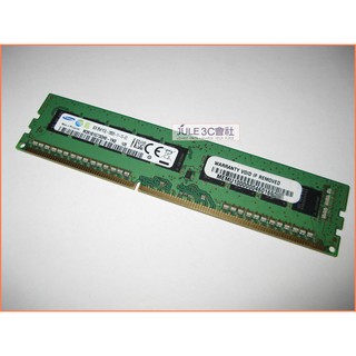 JULE 3C會社-三星Samsung 雙面 DDR3L 1600 8GB 8G ECC/一般桌機可用/低電壓 記憶體