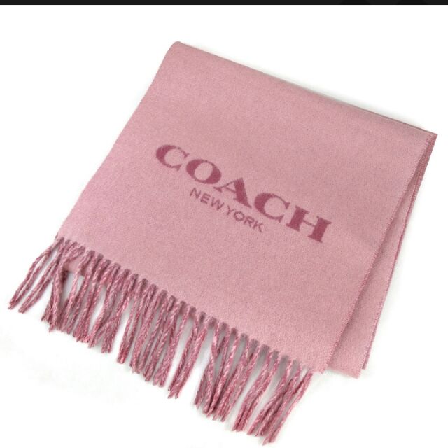 全新coach乾燥花粉圍巾