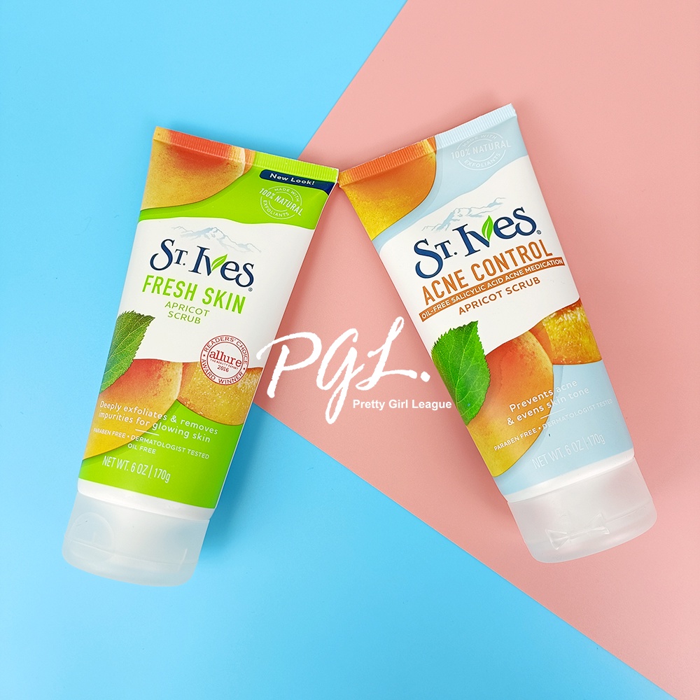 【現貨】美國代購 St.Ives 聖艾芙磨砂膏《清爽型》《抗痘型》170g 共二款