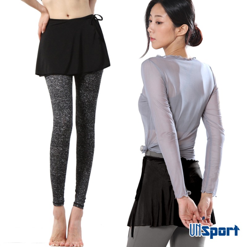【Un-Sport高機能】高彈透氣萬用一片式運動短裙(瑜伽/健身/跳舞)