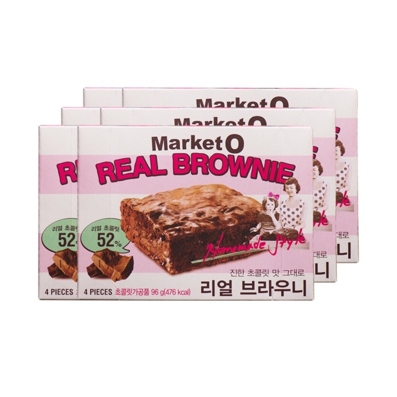 Miko 米可小舖 ～  韓國Market O 布朗尼蛋糕 96公克/盒