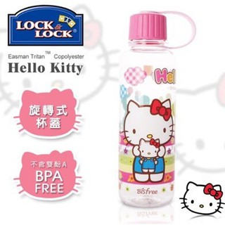 【鎧禹生活館】🎁贈精美杯套🎁樂扣樂扣Hello Kitty 隨行冷水壺 冷水瓶/TRITAN水壺/480ML(寵愛玩偶)