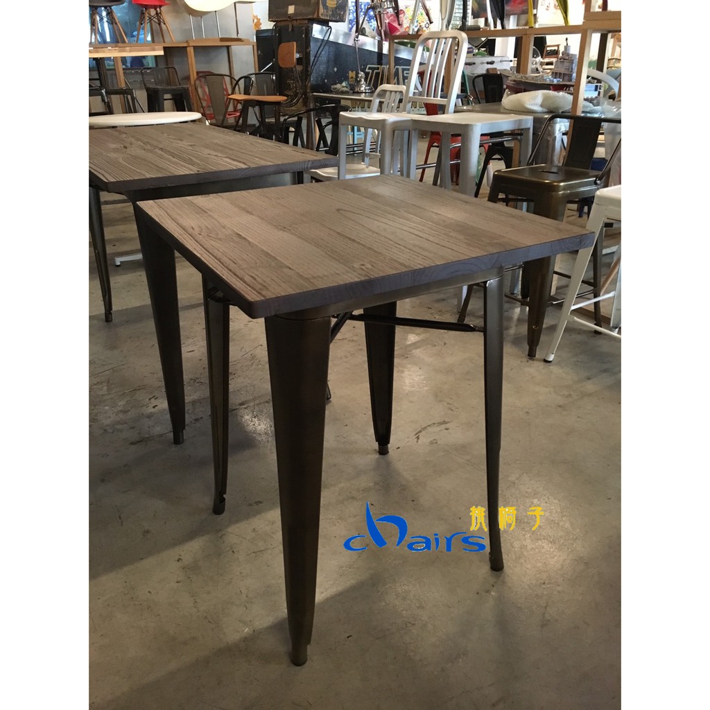 【挑椅子】LOFT 復古工業風 方型實木餐桌。a chair。(復刻版)。TB-021-60GW