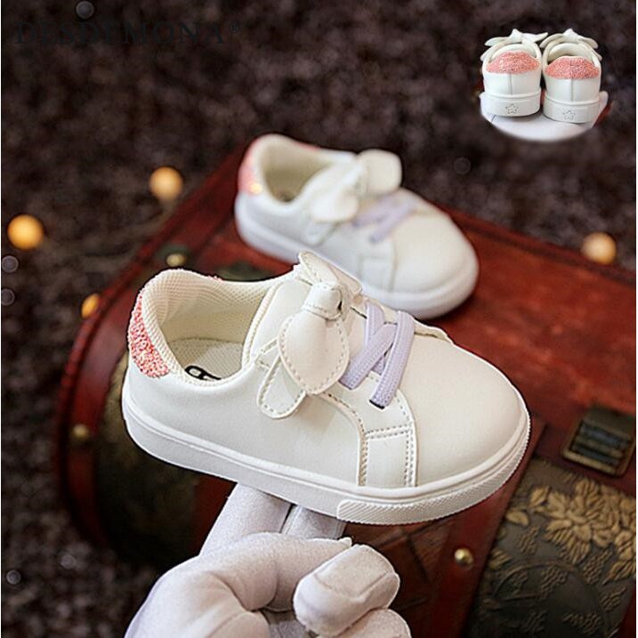 母嬰 新品寶寶小白鞋女6-12個月兒童潮 透氣防滑幼童鞋學步鞋