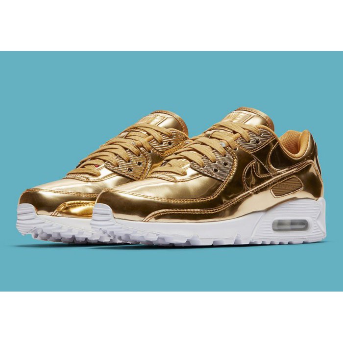 air max 90 metallic gold