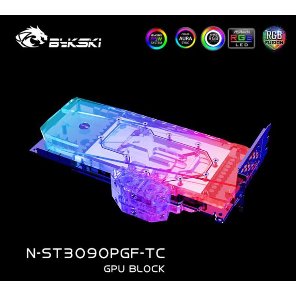 Bykski N-ST3090PGF-TC 顯卡水冷頭ZOTAC RTX3090 AMP CORE HOLO專用