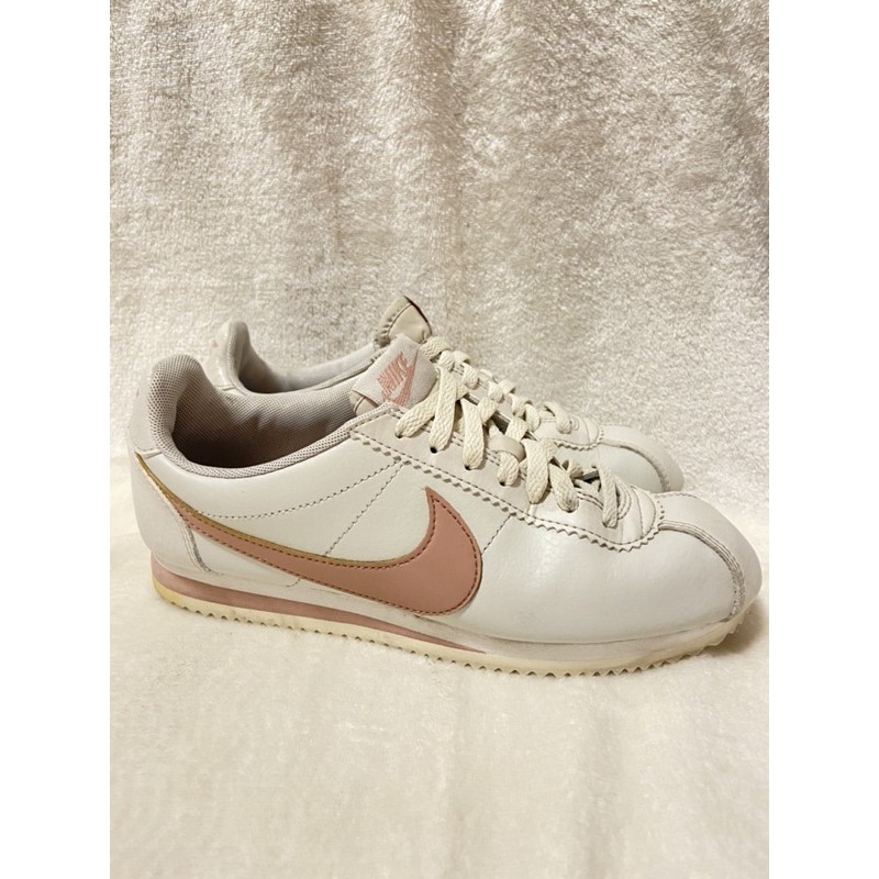 《二手》Nike Cortez Leather W 乾燥玫瑰 杏色 阿甘 阿甘鞋 玫瑰金