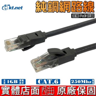 廣鐸 kt.net CAT6 純銅網路線 無氧純銅線芯 支援PoE供電渠道 高階 網路線 Cat.6 20公尺 30公尺