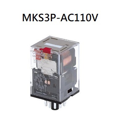 MKS3P-AC110V  OMRON   MK系列 圓8腳繼電器 (含稅)【佑齊企業 iCmore】