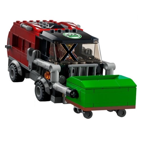 拆售 60316 LEGO CITY garbage truck 樂高城市 只賣小偷的垃圾車 子母車 無人偶