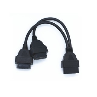 OBD2 車用電腦診斷線 1對2 1分2 一分二粗線 抬頭顯示器Nitro elm327 VAG icar3 icar2