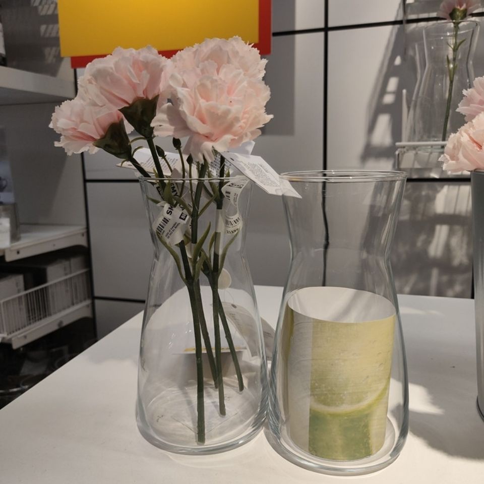 便利購 Ikea宜家正品代購卡拉夫透明玻璃花瓶插花瓶桌面瓶子餐用水瓶 蝦皮購物