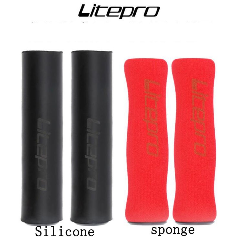 Litepro 超輕適用於 Brompton 自行車握把泡沫海綿車把握把 MTB 自行車車把防滑