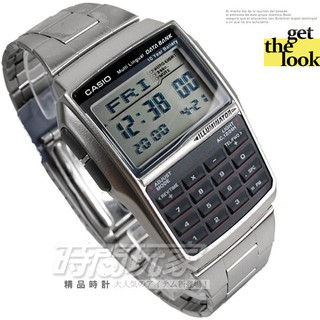 DBC-32D-1A 原價1420 卡西歐 CASIO 電子錶 方型 計算機 不銹鋼 時間玩家【時間玩家】