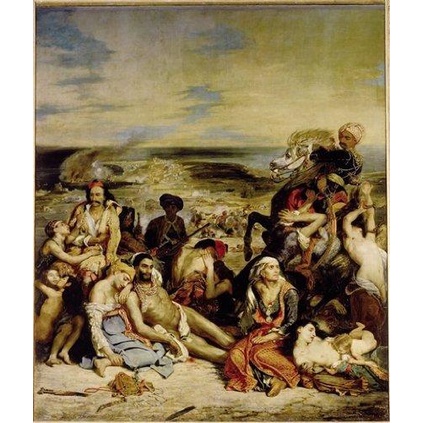 歐洲拼圖 Ric 名畫 希俄斯大屠殺 德拉克洛瓦 EugèneDelacroix 1500片拼圖 26011