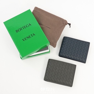 [現貨] Bottega Veneta BV 男用 皮夾 編織短夾 中夾8065012031