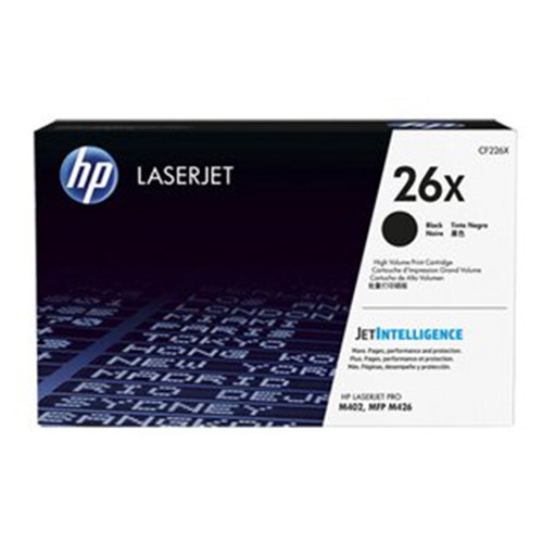 【HP 惠普】26X 白盒包裝 黑色高容量 LaserJet 碳粉匣