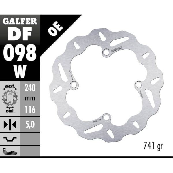 Galfer DF098W Honda X-ADV 750 碟盤