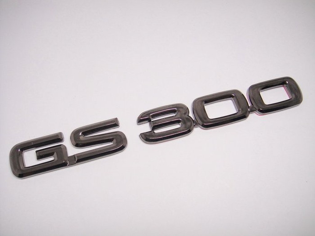 LEXUS 凌志 "GS 300" GS300 後車箱字體 LOGO 字標 鍍鉻黑