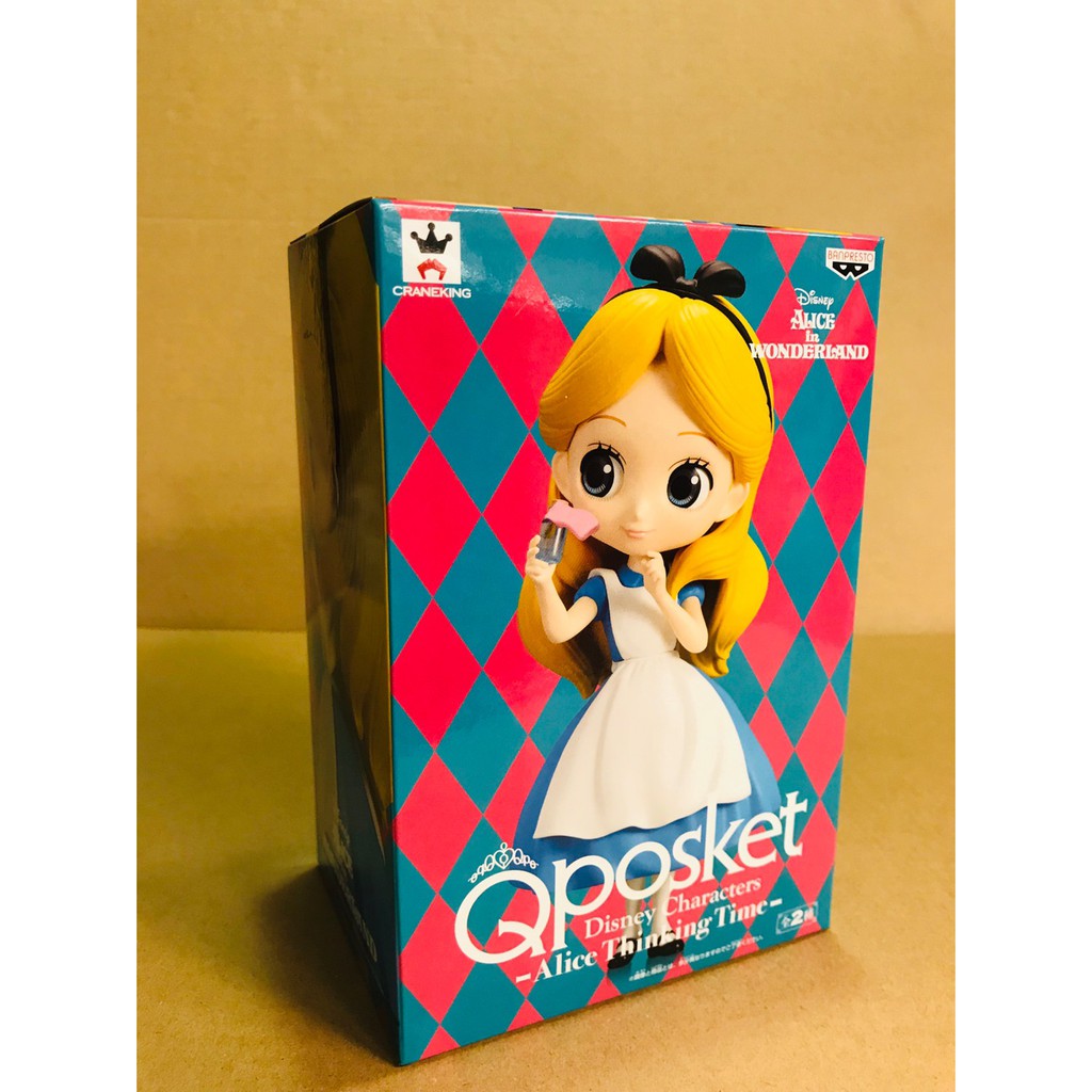全新現貨 正版 Qposket 迪士尼公主系列 愛麗絲夢遊仙境 愛麗絲 公仔