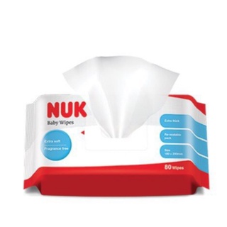 德國NUK-濕紙巾80抽 (1包) 20抽 (一包)