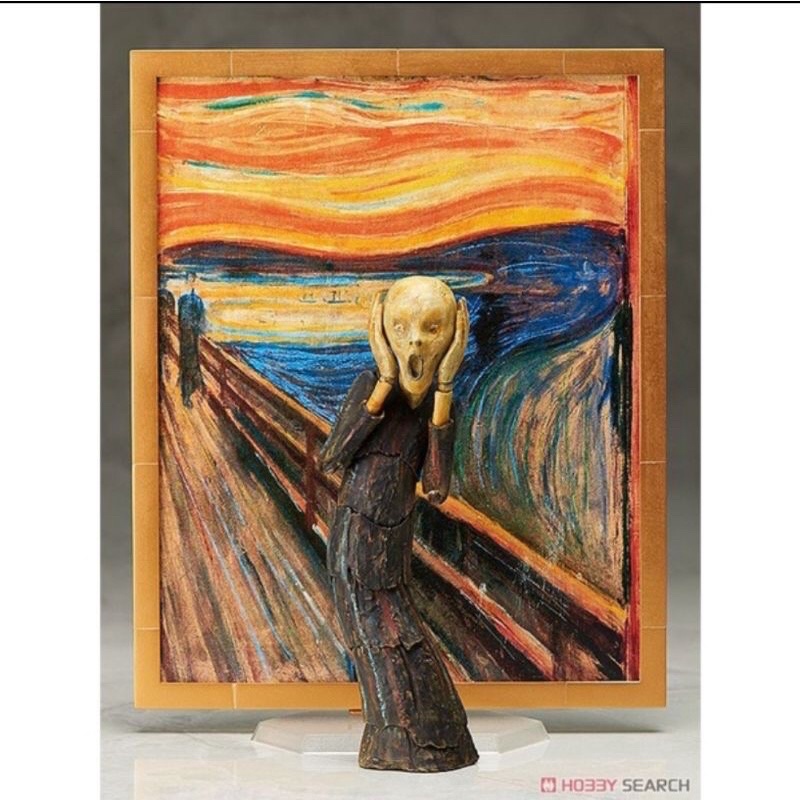 艾迪玩玩具 現貨 桌上美術館系列 Figma 孟克 吶喊 GSC SP-086 The Scream 可動公仔完成品