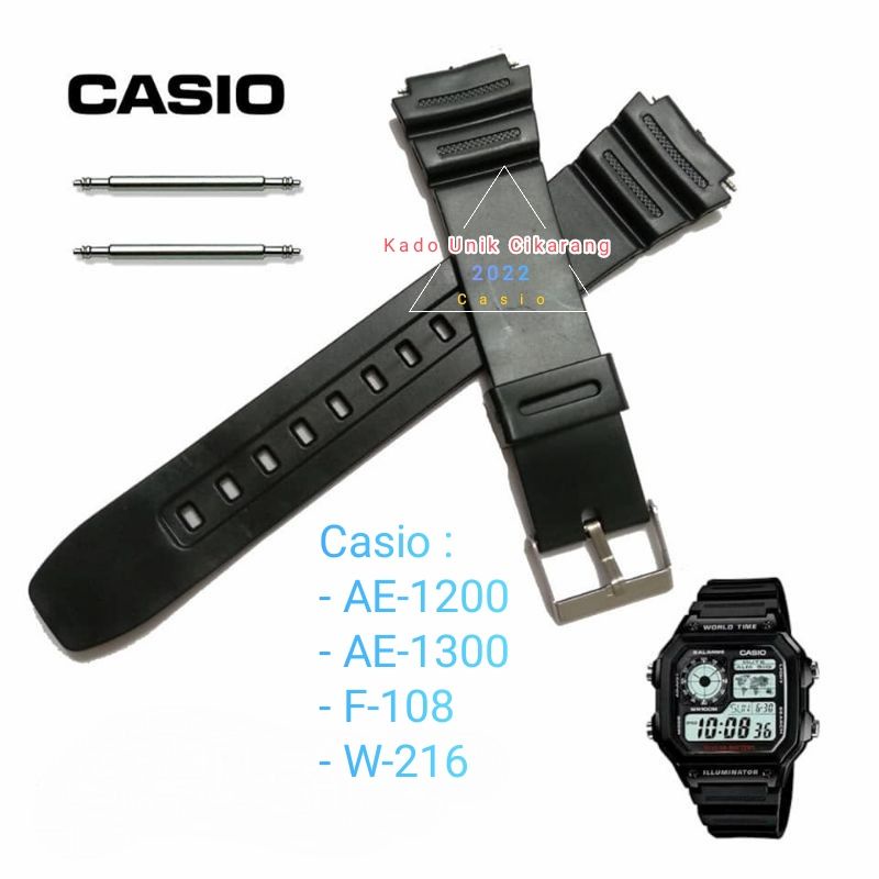 卡西歐手錶錶帶 AE-1200 AE-1200WH AE-1300 AE-1300WH F-108 F-108WH W-