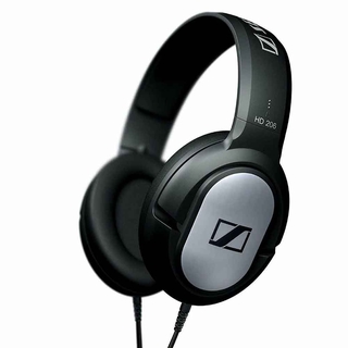 Sennheiser HD 206立體聲有線耳機入耳式耳機黑色銀色-新
