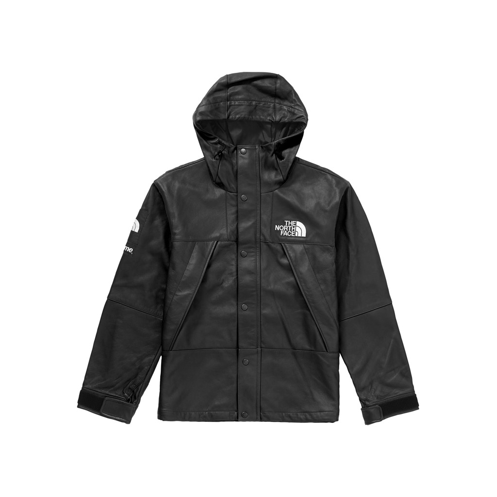 north face leather parka