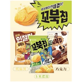 韓國烏龜餅乾巧克力玉米濃湯好麗友海太零食