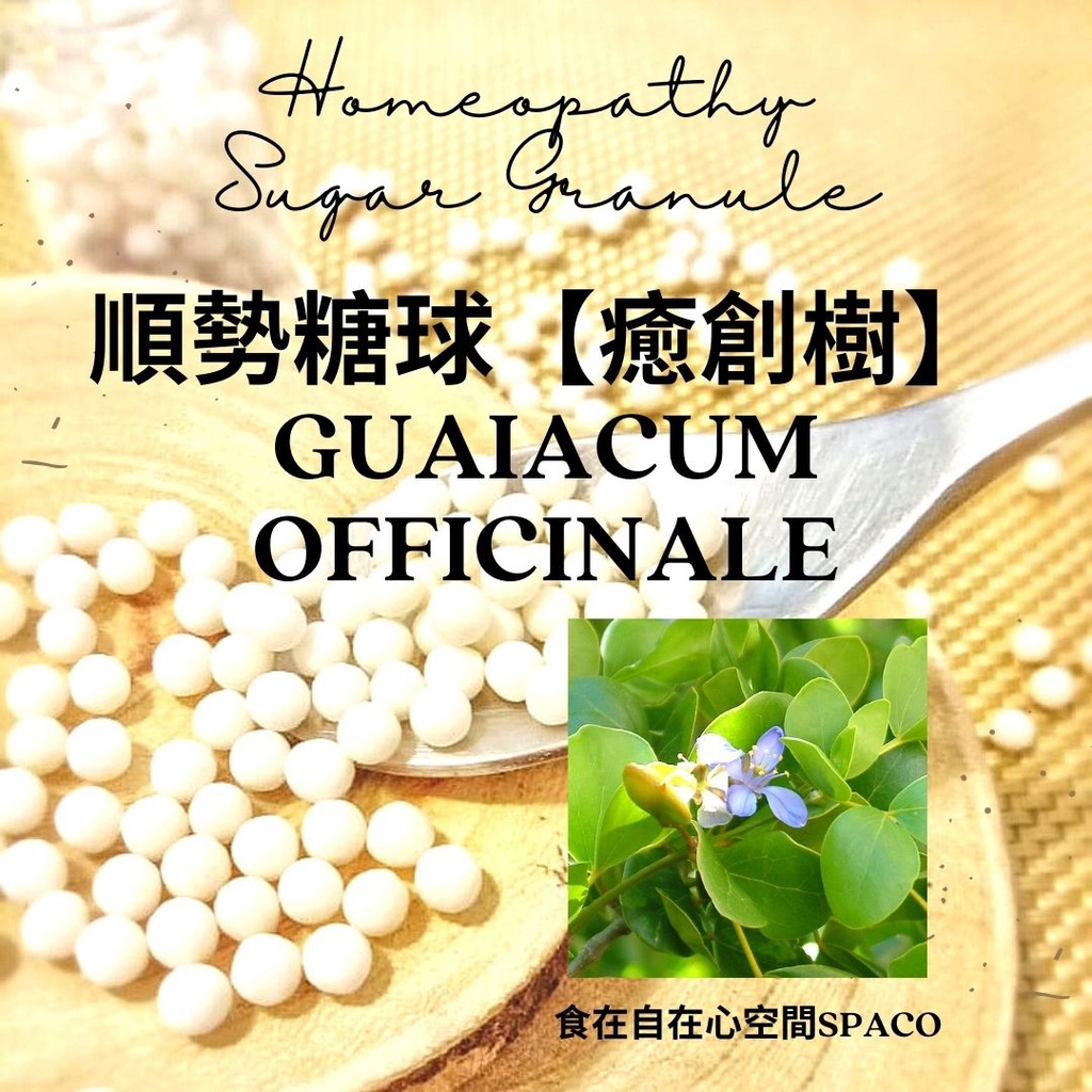 順勢糖球【癒創樹●Guaiacum Officinale】Homeopathic Granule 9克 食在自在心空間