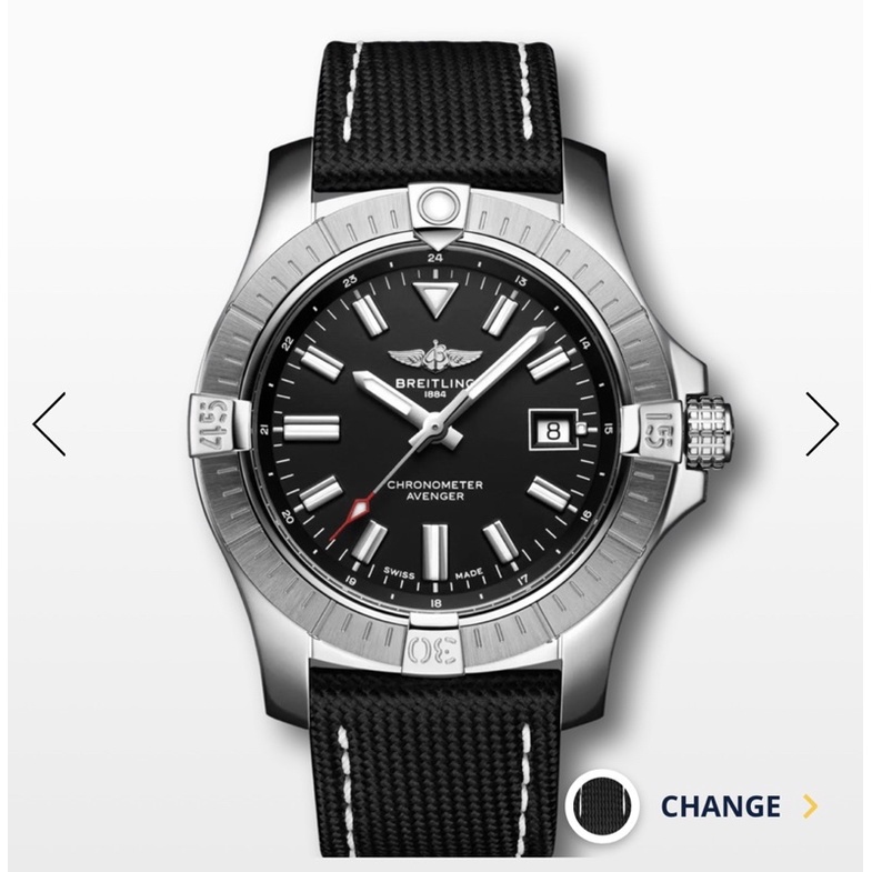 Breitling 百年靈 復仇者43mm 黑面 皮帶 機械錶 （台南寶島鐘錶購入）割愛