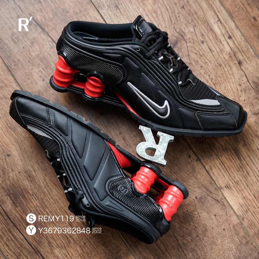 R'代購 Nike Shox MR4 Martine Rose Black Red 黑紅 彈簧鞋 DQ2401-001
