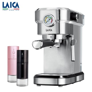 LAICA 萊卡 職人義式半自動濃縮咖啡機 HI8002 & Deogra 無線磨豆機(兩色可選) 現貨 廠商直送