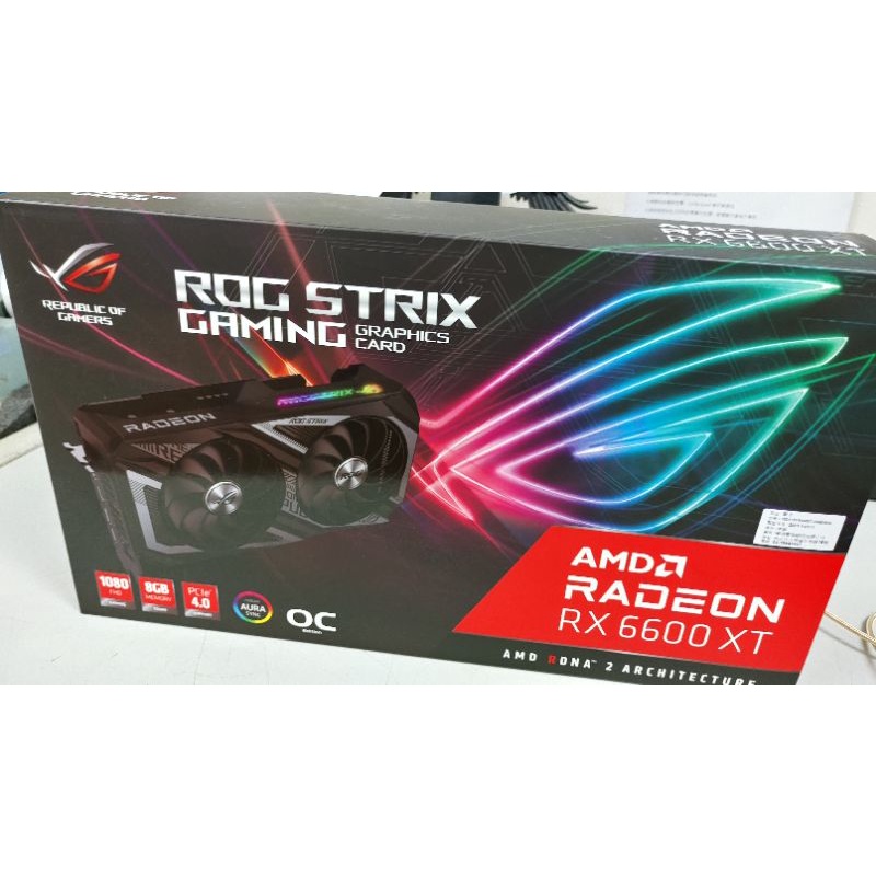 Asus RX 6600 XT 8G DDR6 全新附購買證明