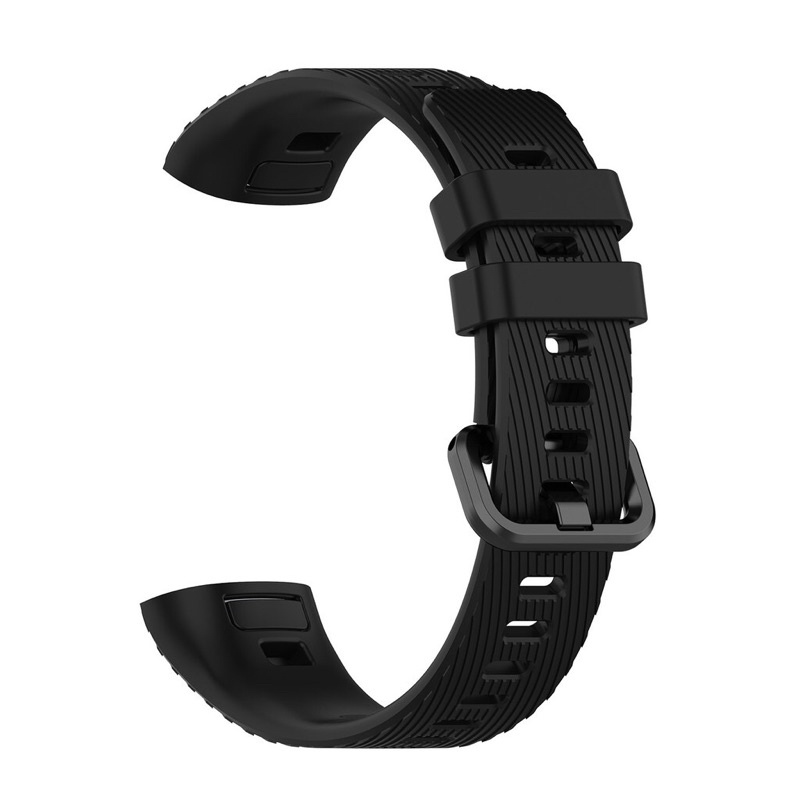 6z/ 二手 全新 華為手環 4 pro矽膠錶帶 替換腕帶手環 黑色