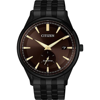 ∣聊聊可議∣CITIZEN 星辰 光動能小秒針手錶-咖啡x黑/40mm(BV1115-82X)