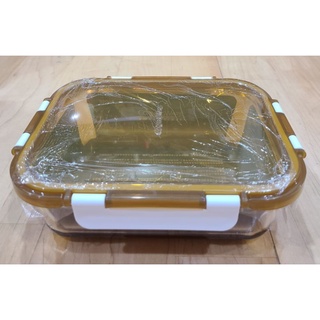【芮姬的窩。可刷卡】全新未拆封 CORNINGWARE 康寧 琥珀色耐熱玻璃保鮮盒 980ml 長方形
