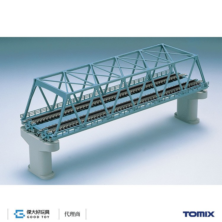 TOMIX 3051 複線桁架鐵橋(F) (青・複線PC橋腳・2入)