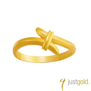 【Just Gold 鎮金店】相繫純金系列 黃金戒指 男女對戒(女戒)