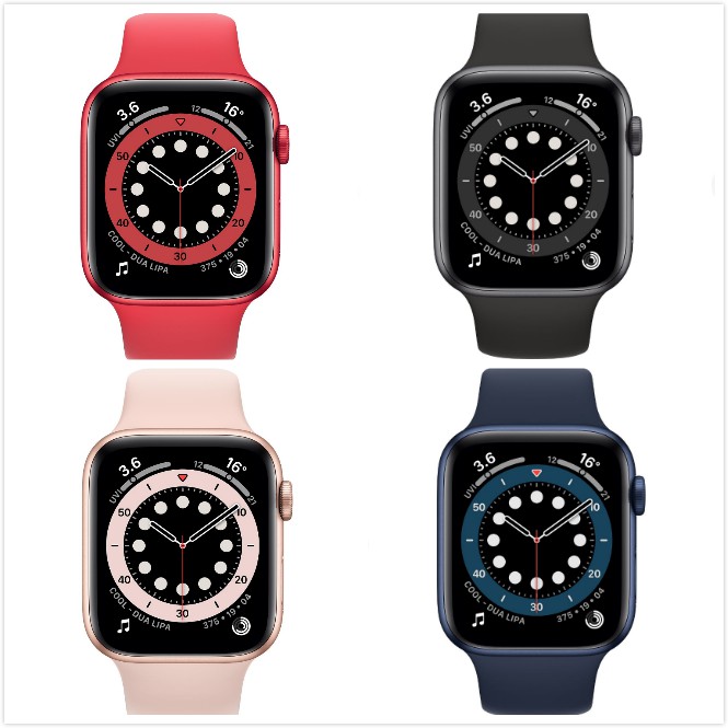 蘋果 Apple Watch Series 6 LTE 40/44 鋁金屬錶殼 運動型錶帶 智慧手錶 S6