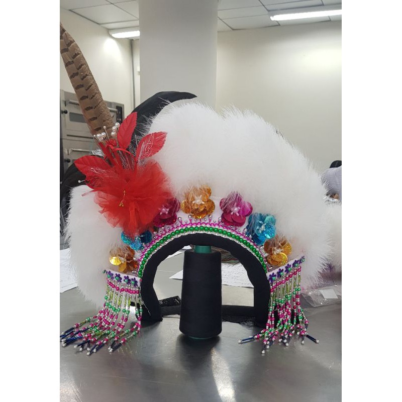 阿美族兩側流蘇花帽 蝦皮購物