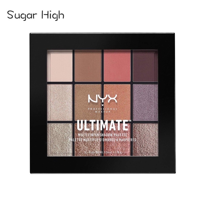 ｛二手｝NYX Ultimate Sugar High - 12 色眼影盤 #USP06
