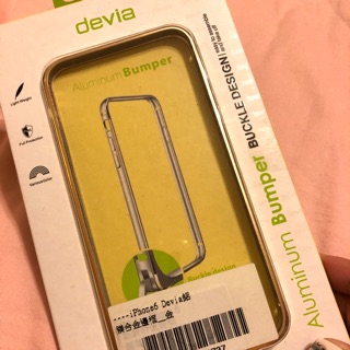 Devia iphone 6 6s 鋁鎂合金邊框 金色 八成新