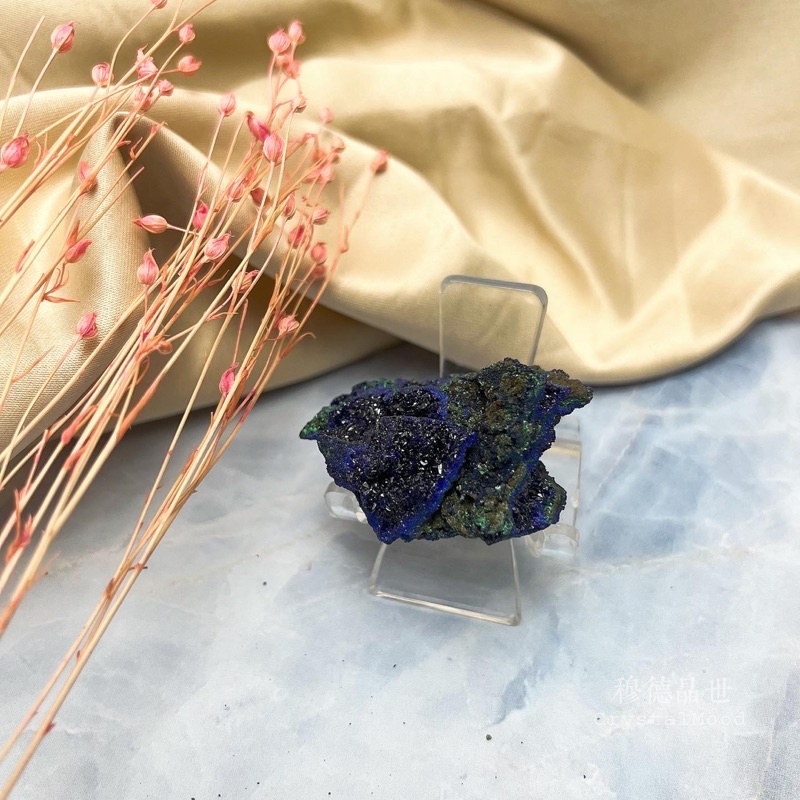 CrystalMood✨藍銅礦共生孔雀石 Azurite Malachite