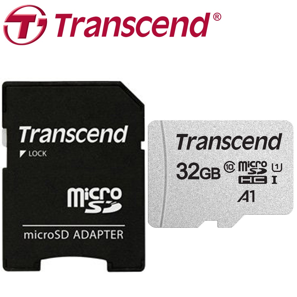【現貨】Transcend 創見 32G 32GB microSDHC TF U1 A1 C10 300S 記憶卡