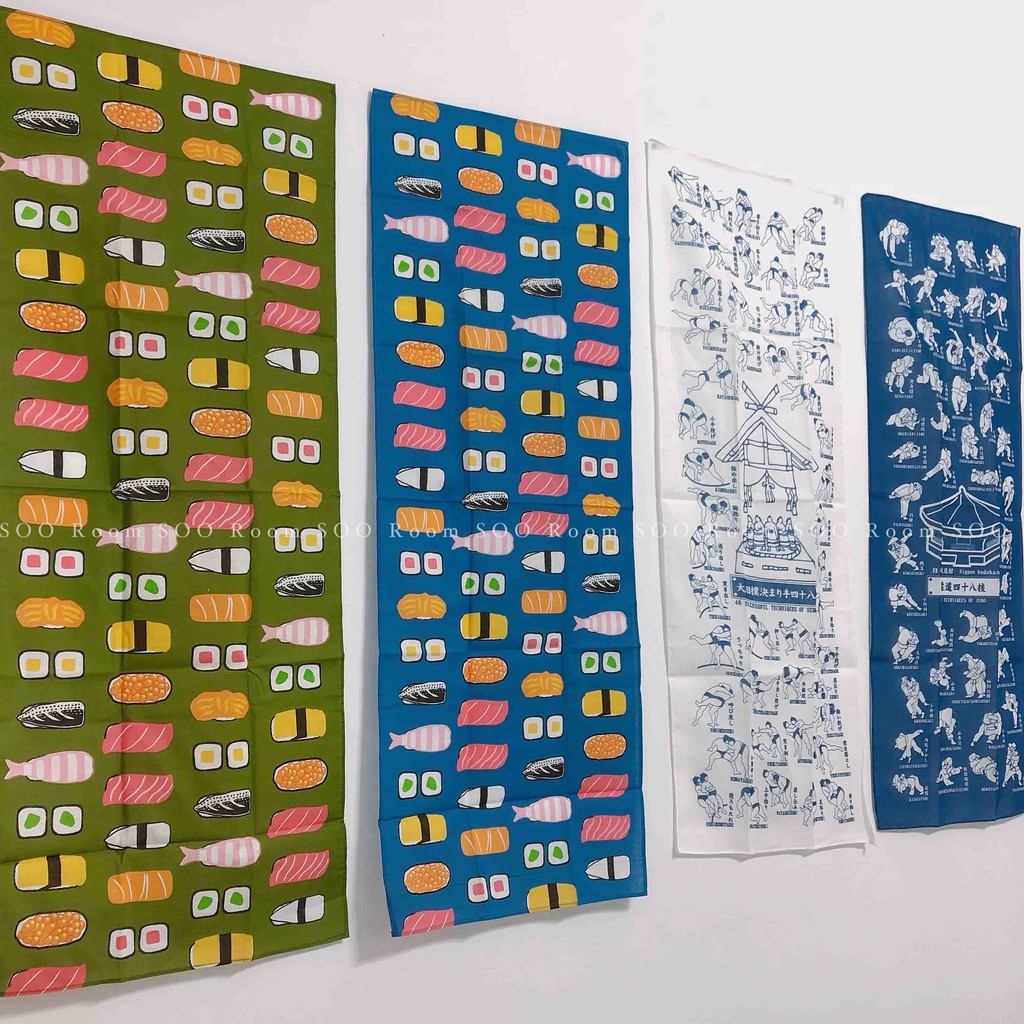 現貨日本和風風呂敷包巾壁掛裝飾禮物包裝相撲 柔道 壽司 Soo Room 蝦皮購物