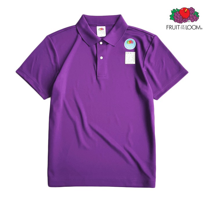 FRUIT OF THE LOOM 水果牌 DYP9000 PL 吸濕排汗 4.1OZ 短袖 POLO衫 (紫色)