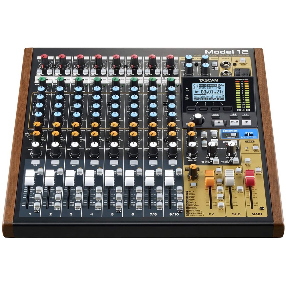 TASCAM Model 12 藍芽混音器 SD卡多軌錄音機 內建12進/10出 錄音介面 全新品公司貨【民風樂府】